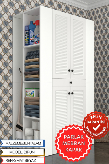 Kenzlife Çamaşır-Kurutma Makinesi Dolabı Nazzam Byz 187*170*60