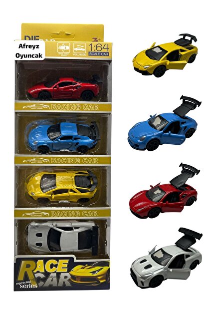 afreyz oyuncak Oyuncak Araba Kapılar Açılabilen Minik 4'Lü Araba