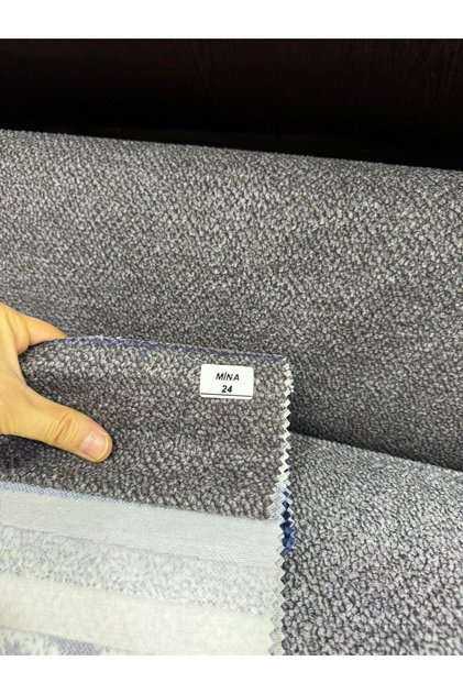 PUFY (KOYU GRİ) Yumuşak Döşemelik Kumaş Premium Kalite
