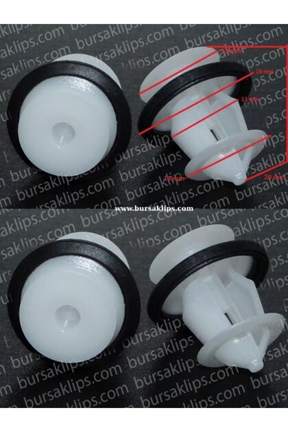 3240- Toyota,Peugeot Door Panel Clip 67773-0E020 (5 Pcs)