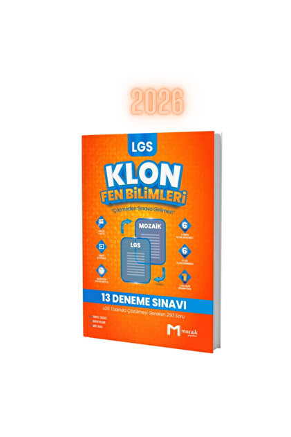Mozaik Yayınları 2026 8. Sınıf LGS Fen Bilimleri Klon 13 Deneme