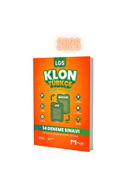 Mozaik Yayınları 2026 8. Sınıf LGS Matematik Klon 13 Deneme