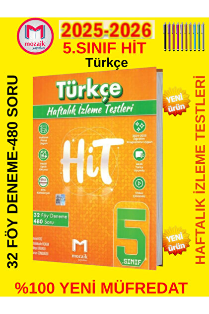 【5巻セット】Meatball 肉球色彩研究室 Mozaik Yayınları 5.Sınıf %100 Yeni Müfredat Hit Mat-Türkçe-Fen