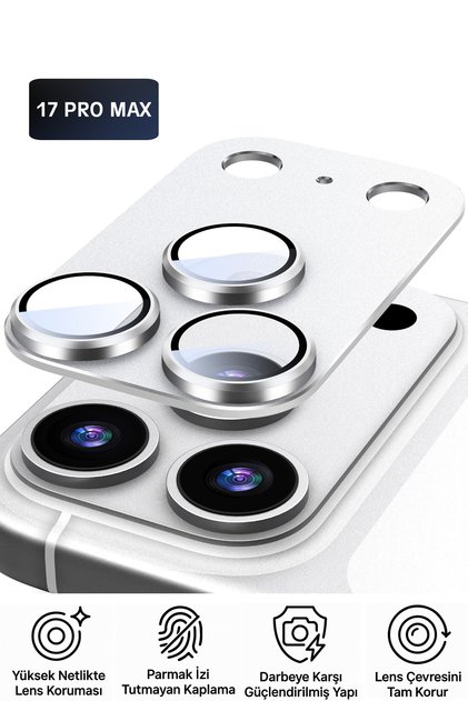 iPhone 17 Pro Max Compatible Camera Lens Protector Full Coverage Protection with Metal Frame