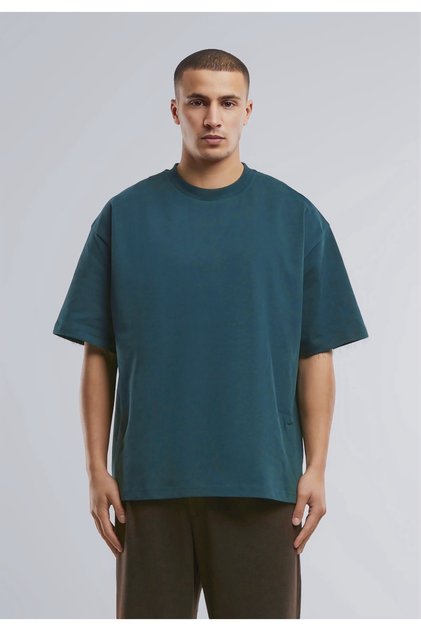 Erkek T-Shirt Oversize Ağır Gramaj Üç İplik %100 Pamuklu