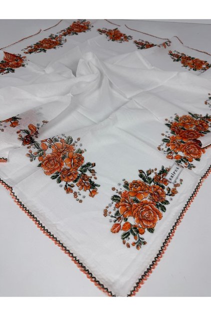 Embroidered Organic Cotton Writing- 06083-10