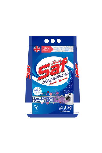 Detergent Powder 3kg Blue – Powerful Stain Removal, Fresh Scent, Long-Lasting Clean