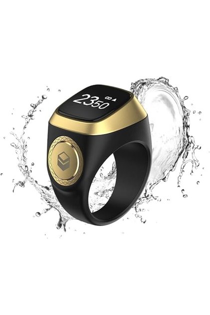 E01 Smart Tasbih Zikr Ring OLED Display Prayer Reminder 5 Time App Alerts QIBLA Life App