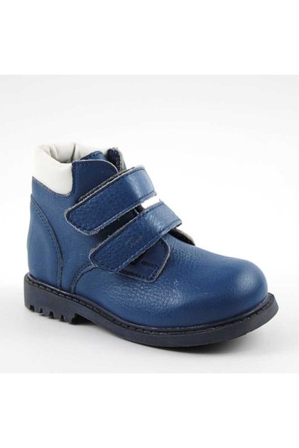 Ghete captusite pentru copii , din piele naturala 3262-BLEUMARIN/3