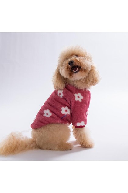 Vişne Çiçek Desenli Cherry Blossom Sweat ( Dar Kalıp) Kedi Köpek Sweati Kedi Köpek Kıyafeti Köpek Pe