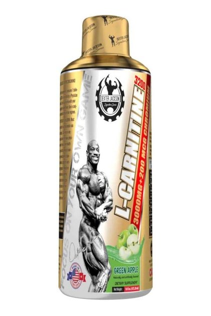 L-Carnitine 3200 Green Apple Flavor 473.28 ml 32 Serving