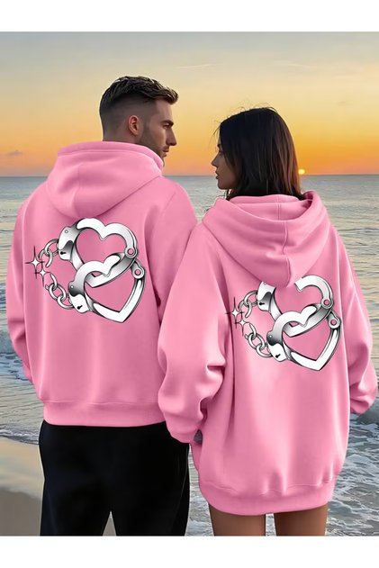 Dear Couple Combination Hooded Sweatshirt – Forever&Together Printed Couple Hoodie Unisex Set of 2