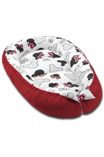Cosulet bebelus pentru dormit Baby Nest Cocoon 90x50 cm Minnie