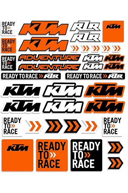 KTM, Ready to Race ve RR Hız ve Yarış Konseptli Dekoratif Sticker