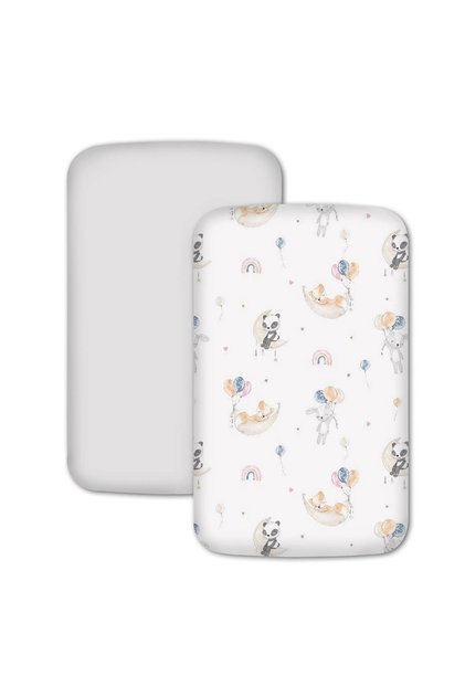 Set 2 cearceafuri din bumbac cu elastic roata pentru patut cosleeper 90x50 cm Kidizi, Sweet Dreams