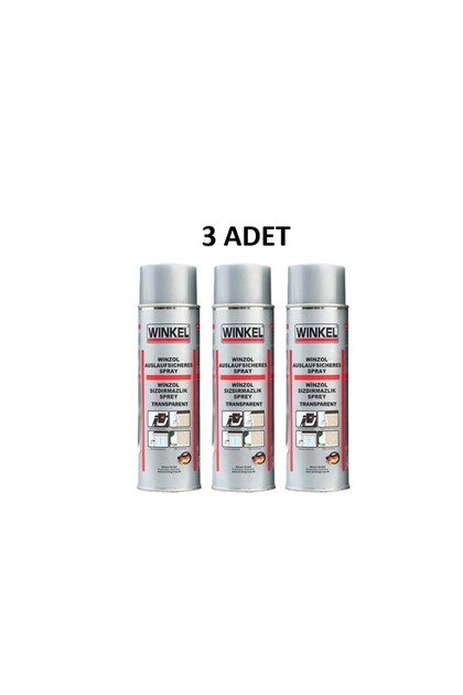 Winzol Su Geçirmez Sızdırmazlık Sprey Şeffaf Renk 500 ml 3 Ad.
