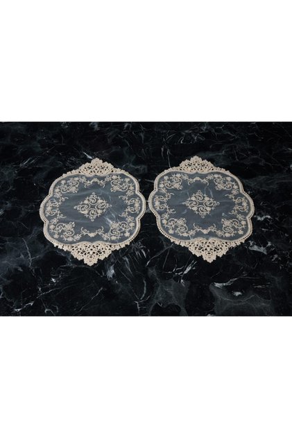 2-Piece Supla/Tray Cover Guipure Tulle (Soil)