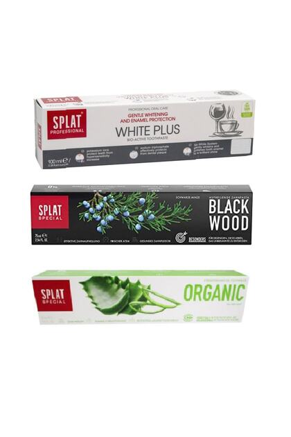 Aloe Veralı Organik Diş Macunu 75 ml Blackwood Diş Macunu 75 ml Ve White Plus Diş Macunu 100 ml