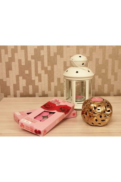 Gül Kokulu Tealight Mum 2 Paket