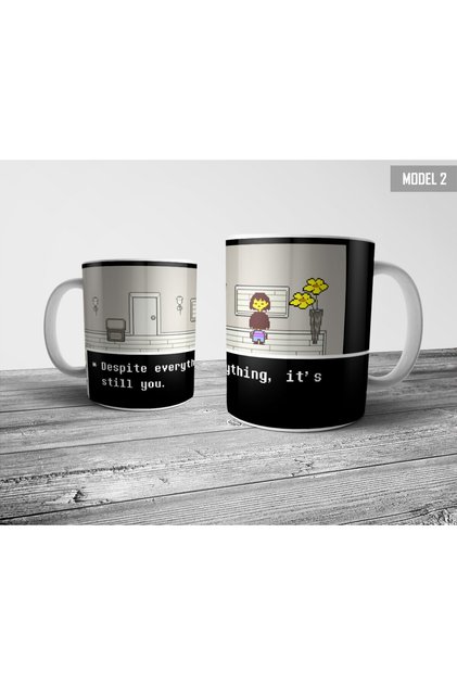 Undertale Kupa Bardak Model 2