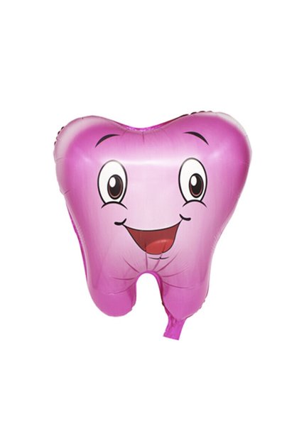 My First Tooth Pink Foil Balloon