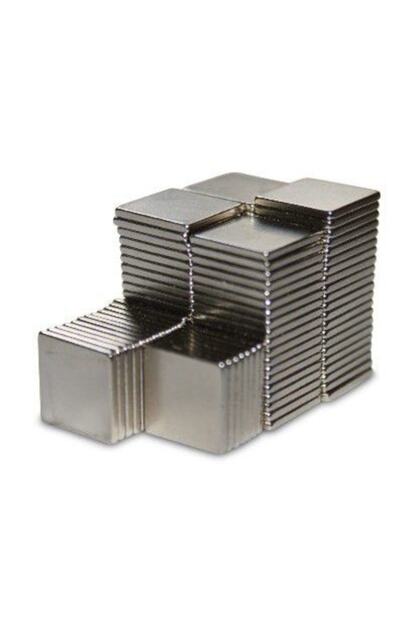 50 Adet 10x10x1 Süper Güçlü Kare Neodyum Mıknatıs Magnet (50'li Paket)