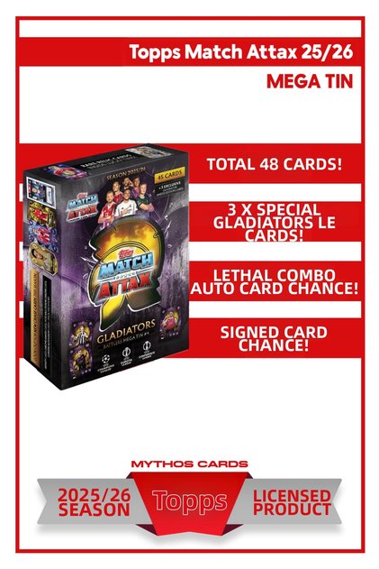 Match Attax 25/26 - Mega Tin 4 Battlers
