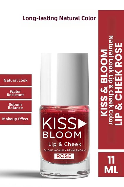 Kiss & Bloom Natural Look Lip and Cheek Color Lip & Cheek Rose 11 ml