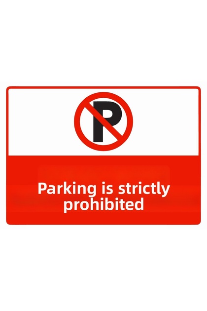 Parking Absolutely Prohibited Isg Warning Sign Pvc A4 21X30 cm