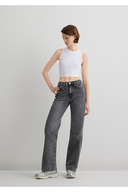 Victoria Classic Denim Koyu Gri Jean Pantolon 101072-89232