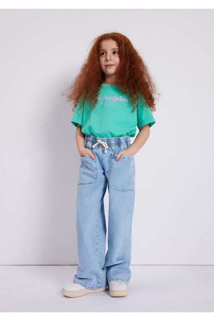 لوكو 90S بنطلون جينز أزرق ثلجي7010405-86710