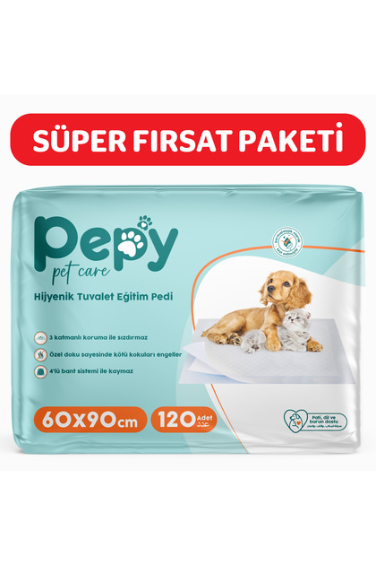 Pet Care Yatak Koruyucu Evcil Hayvan Çiş Pedi 4 Paket * 120 Adet