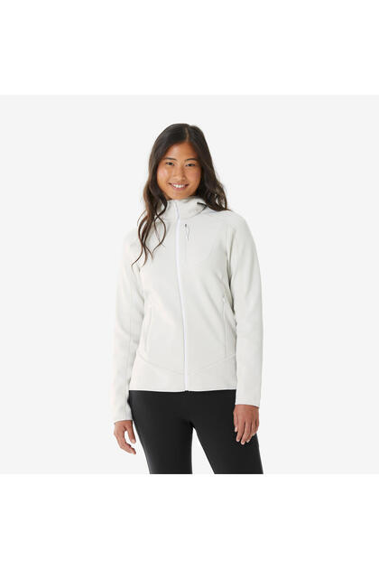 Quechua Kadın Outdoor Polar Mont - Beyaz - MH500