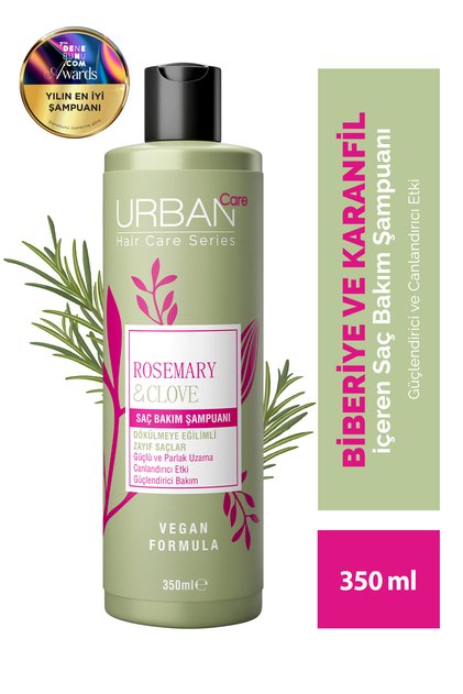 Rosemary & Clove Biberiye ve Karanfil Canlandırıcı ve Güçlendirici Şampuan 350 ml, Vegan
