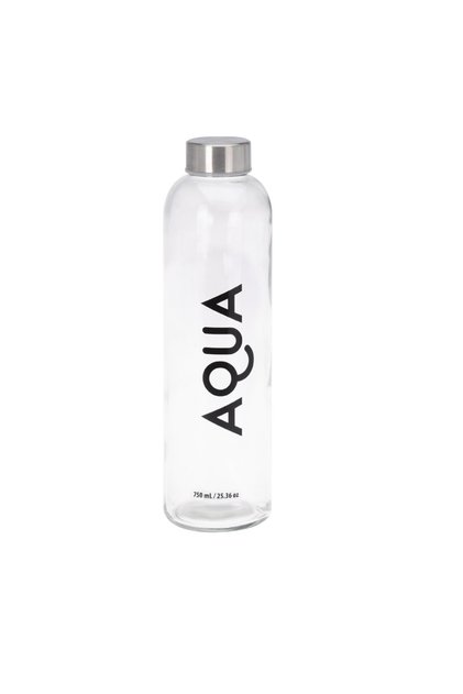 -Sticlă de apă Aqua, sticlă, 7x25 cm, 750 ml, transparentă
