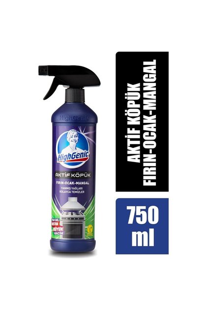 Aktif Köpük Fırın,Ocak,Mangal Temizleyici 750ml