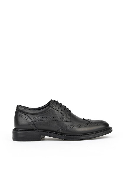 Ziya , Men's Genuine Leather Shoes 16350Z2459 Black- Trendyol