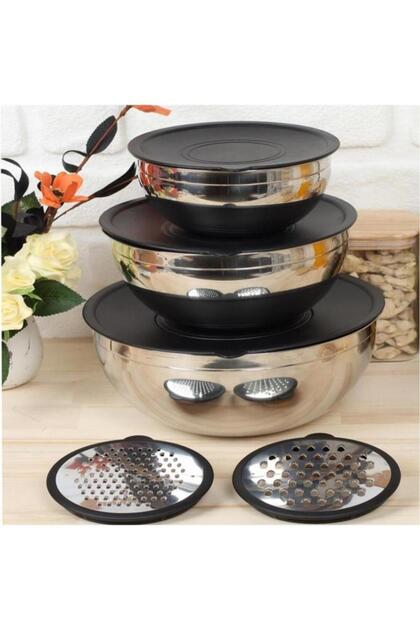 AROW Pratico 9 Parça 16-20-24cm Rendeli Saklama/karıştırma Kabı