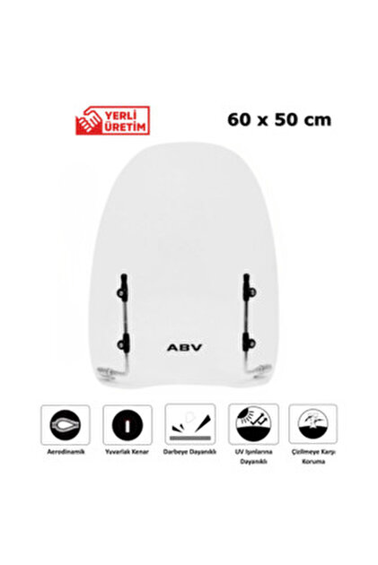 ABV Üniversal Şeffaf Siperlik (49X49 CM) Bağlantı Ekipmanı