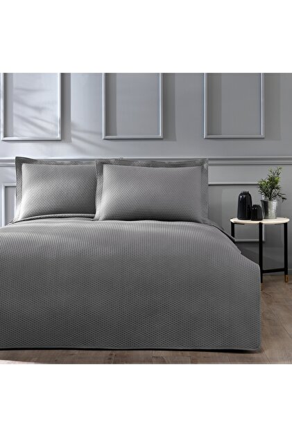 Linens Mist Çift Kişilik Yatak Örtüsü Seti Gri - Fiyatı, Yorumları