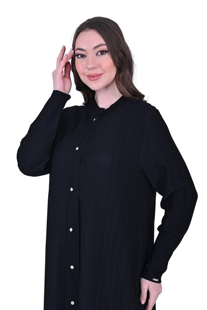 Ribbed Knit Cardigan Black