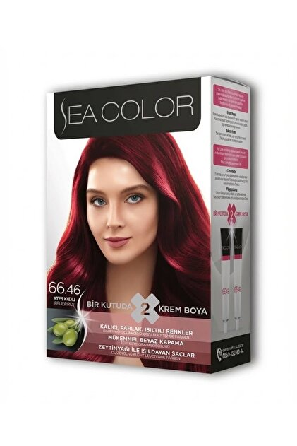 Sea Color 66.46 Ateş Kızılı Saç Boyası - Fiyatı, Yorumları