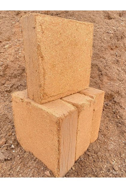 4 Adet 240 - 260 Lt Sıkıştırılmış Hindistan Cevizi Torfu - Ithal Blok Organik Cocopeat Kokopit