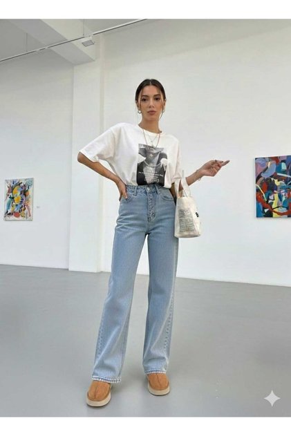 Women's Denim Palazzo Pants