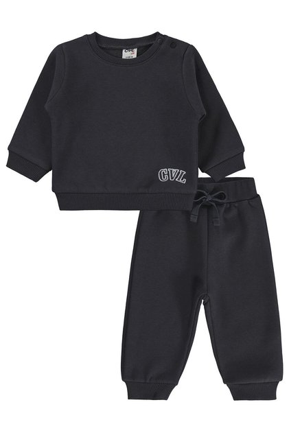 Cvl Embroidered 6-18 Months Set - Gray 9-12 Months