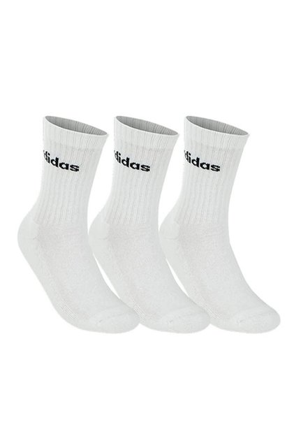 AdidasC Linear Crew čarape do člana, 3 para, bele HT3455