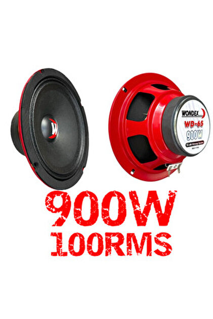 wondex Wd-65 Çifti 1800wat-200w Rms 16 Cm Oto Midrange Hoparlör