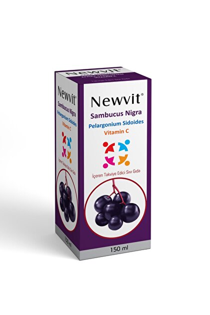 Newvit Kara Mürver & Afrika Sardunyası Takviye Edici Sıvı Gıda
