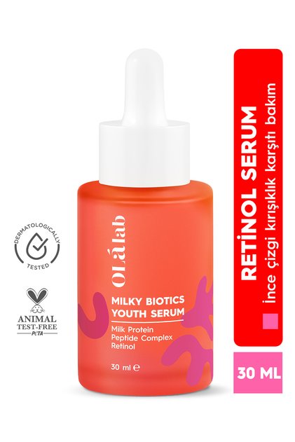 Yaşlanma Karşıtı Onarıcı Cilt Yenileyici Retinol Peptit Cilt Serumu 30 Ml