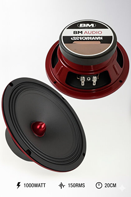 Sunask Boschmann 1000 Watt 150 Rms 20 Cm Midrange Oto Hoparlör 2